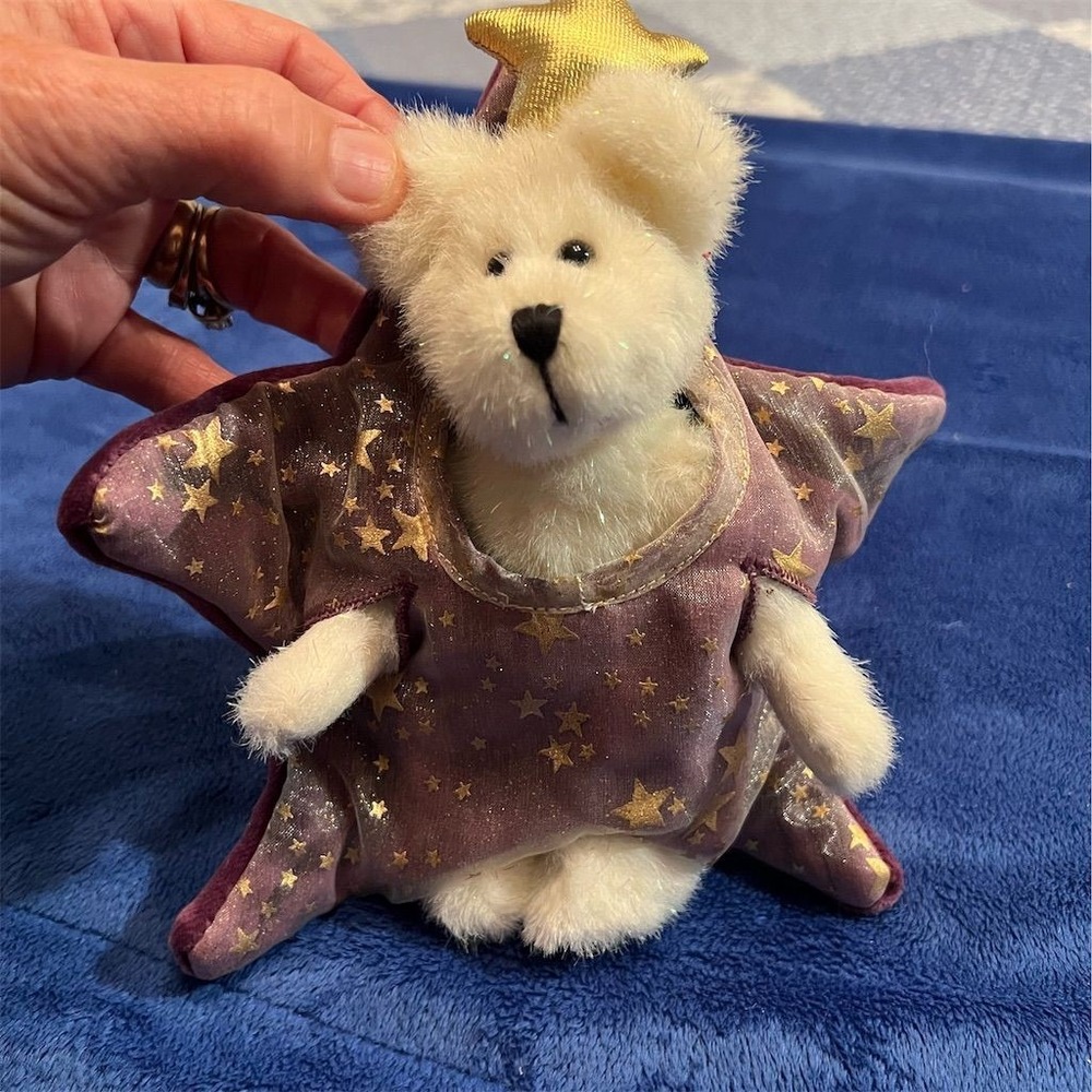 Boyds Bears "Starr E.‎ Night" White Plush Collector Bear